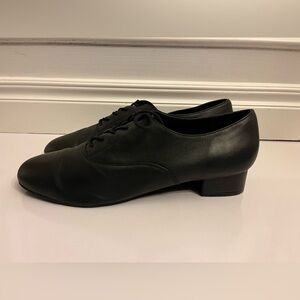 Organmaster Men’s Size 15 W Wide Organ Player Black Leather Oxford Shoes